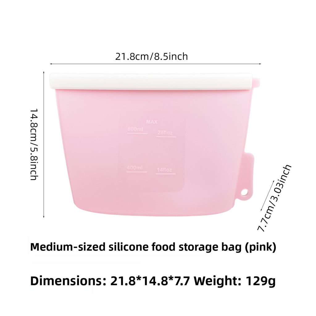 Food-grade vertical silicone fresh-keeping bag
