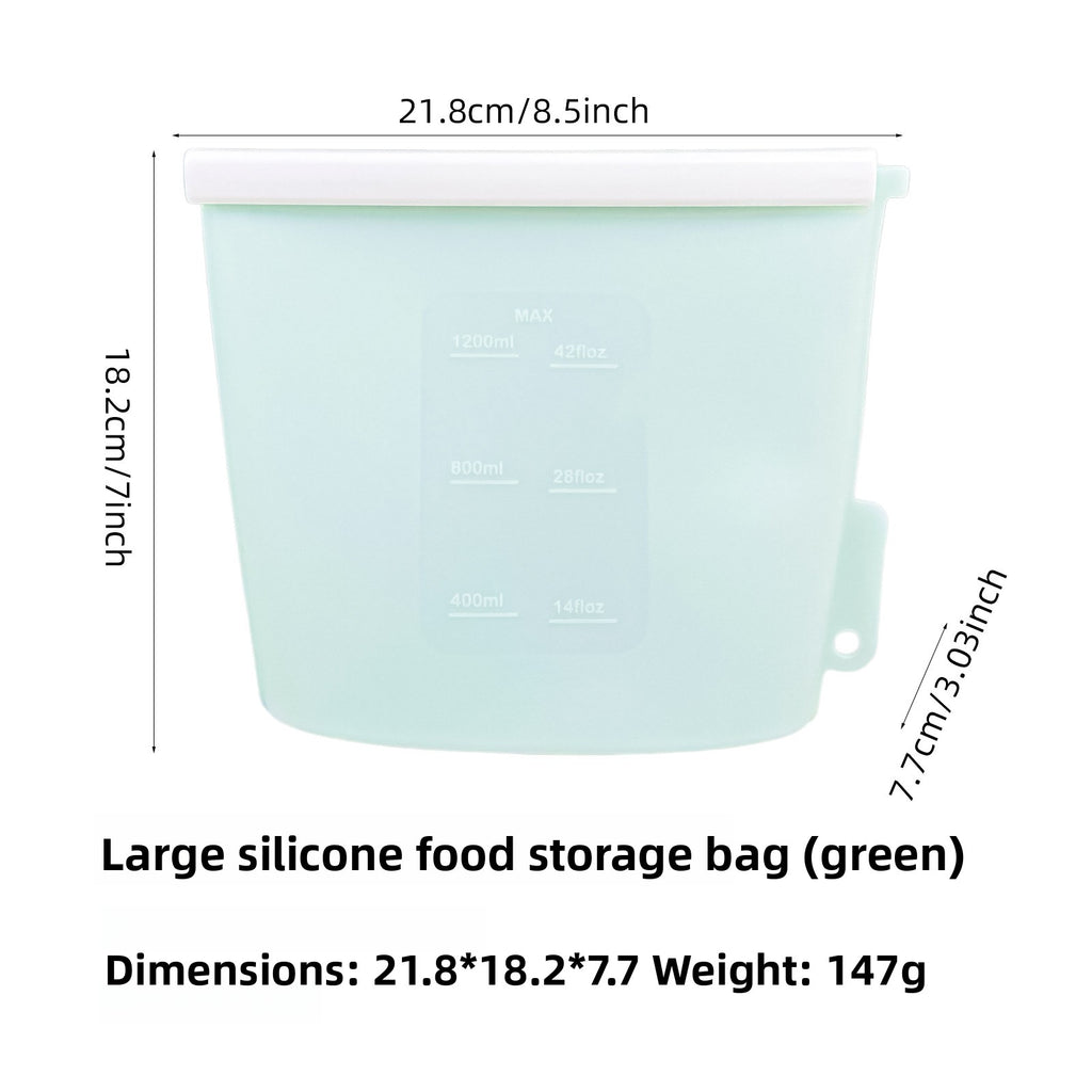Food-grade vertical silicone fresh-keeping bag